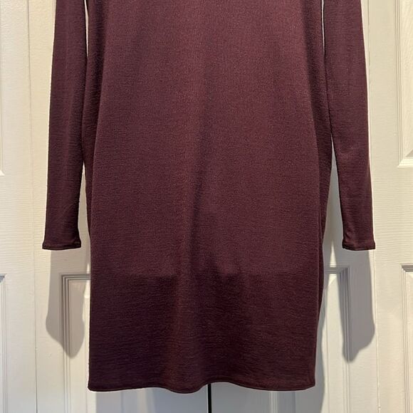 Aritzia Wilfred Free‎ Burgundy Long Sleeve Dress Size XS - Picture 8 of 11